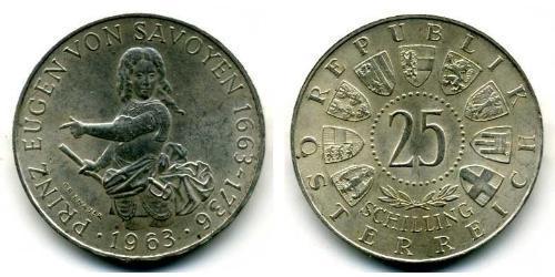 25 Shilling Republic of Austria (1955 - ) Argento 