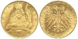 25 Shilling Federal State of Austria (1934-1938) Gold 