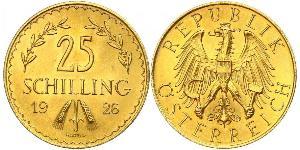 25 Shilling First Austrian Republic (1918-1934) Gold 