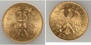 25 Shilling First Austrian Republic (1918-1934) Gold 