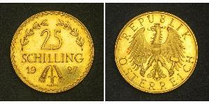 25 Shilling First Austrian Republic (1918-1934) Gold 