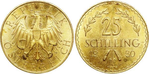25 Shilling First Austrian Republic (1918-1934) Gold 