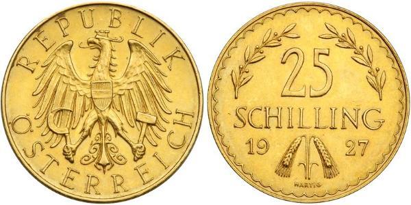 25 Shilling First Austrian Republic (1918-1934) Gold 