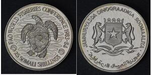 25 Shilling Somalia Níquel/Cobre 