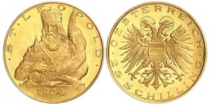 25 Shilling Federal State of Austria (1934-1938) Oro 