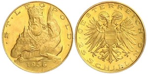 25 Shilling Federal State of Austria (1934-1938) Oro 