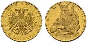 25 Shilling Federal State of Austria (1934-1938) Oro 