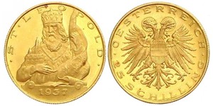25 Shilling Federal State of Austria (1934-1938) Oro 
