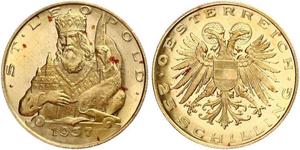 25 Shilling Federal State of Austria (1934-1938) Oro 