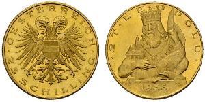 25 Shilling Federal State of Austria (1934-1938) Oro 