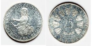 25 Shilling Republic of Austria (1955 - ) Plata 