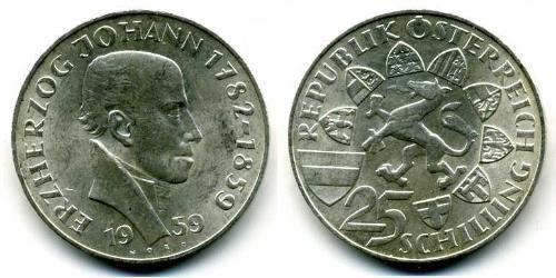 25 Shilling Republic of Austria (1955 - ) Plata 