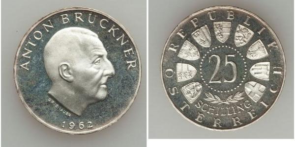 25 Shilling Republic of Austria (1955 - ) Plata 