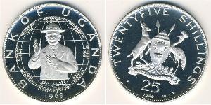 25 Shilling Uganda Plata 