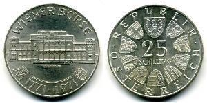 25 Shilling Republik Österreich (1955 - ) Silber 