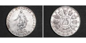 25 Shilling Republik Österreich (1955 - ) Silber Wolfgang Amadeus Mozart