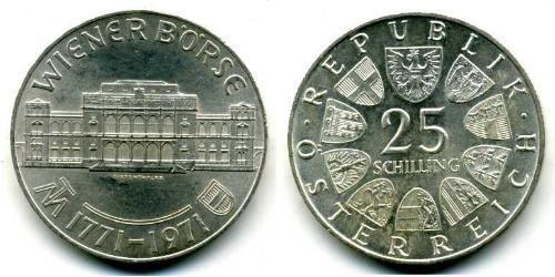 25 Shilling Republik Österreich (1955 - ) Silber 