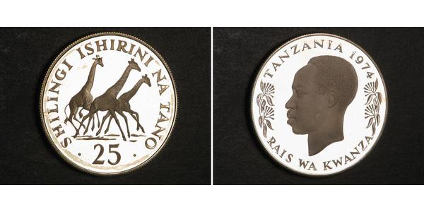 25 Shilling Tansania Silber 