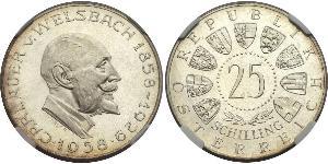 25 Shilling Republic of Austria (1955 - ) Silver Carl Auer von Welsbach