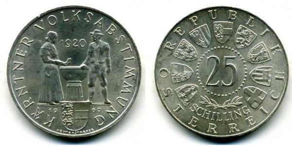 25 Shilling Republic of Austria (1955 - ) Silver 