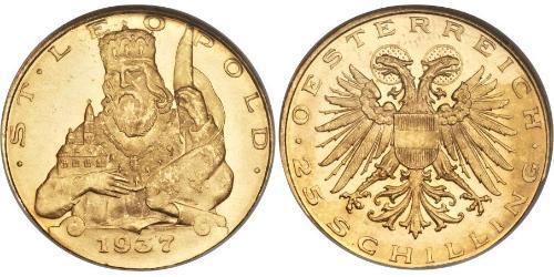 25 Shilling Federal State of Austria (1934-1938) 金 