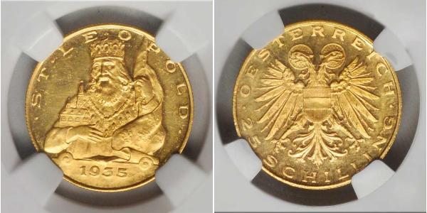 25 Shilling Federal State of Austria (1934-1938) 金 