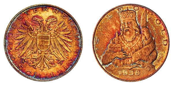 25 Shilling Federal State of Austria (1934-1938) 金 