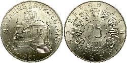 25 Shilling 奥地利 銀 