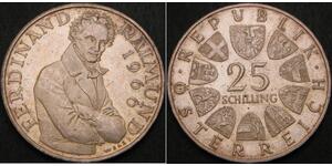 25 Shilling 奥地利 銀 