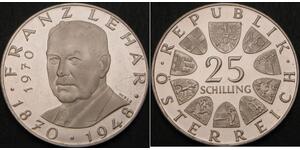 25 Shilling 奥地利 銀 