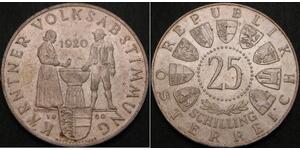 25 Shilling 奥地利 銀 