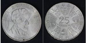 25 Shilling 奥地利 銀 