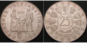 25 Shilling 奥地利 銀 