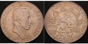 25 Shilling 奥地利 銀 