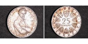 25 Shilling 奥地利 銀 