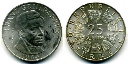25 Shilling 奥地利 銀 