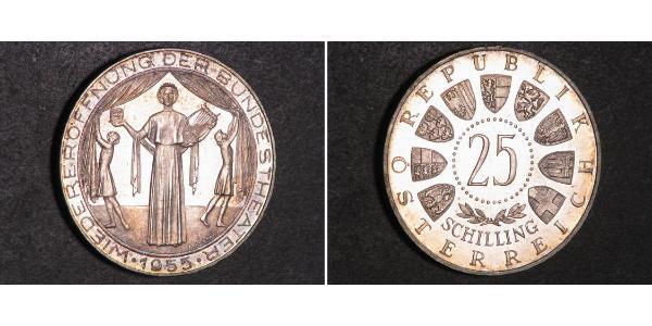 25 Shilling 奥地利 銀 