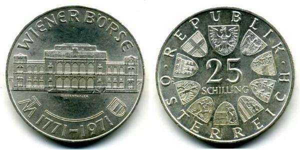 25 Shilling 奥地利 銀 