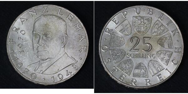 25 Shilling 奥地利 銀 