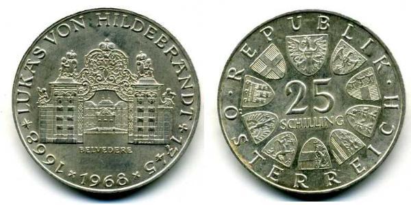 25 Shilling 奥地利 銀 
