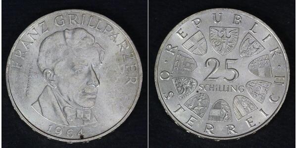 25 Shilling 奥地利 銀 