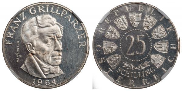 25 Shilling 奥地利 銀 