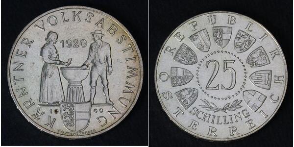 25 Shilling 奥地利 銀 