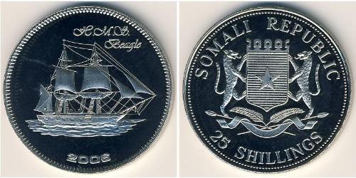 25 Shilling Somalia 銅/镍 