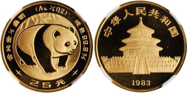 25 Yuan Cina Oro 