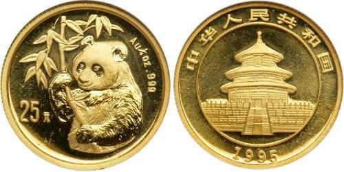 25 Yuan República Popular China Oro 