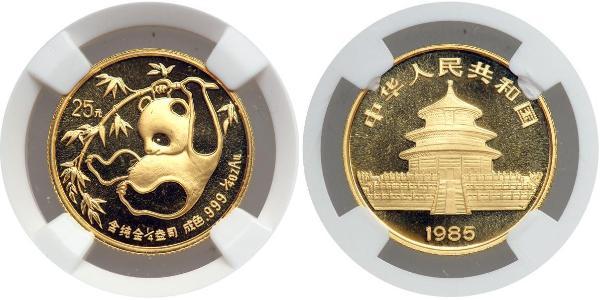 25 Yuan República Popular China Oro 