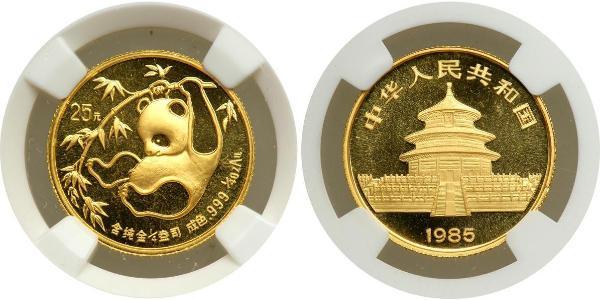 25 Yuan República Popular China Oro 