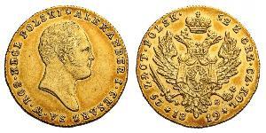 25 Zloty Kingdom of Poland (1815-1915) Gold Alexander I of Russia (1777-1825)