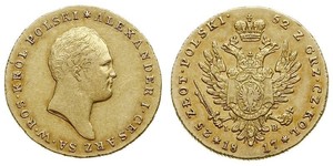 25 Zloty Kongresspolen (1815-1915) Gold Alexander I (1777-1825)